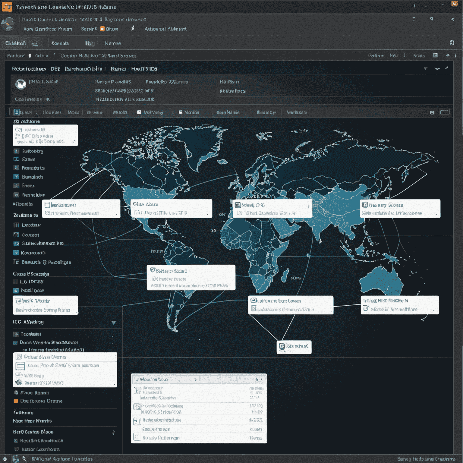 Interface d'Advanced IP Scanner montrant un scan de réseau en cours avec des adresses IP et des noms d'hôtes visibles